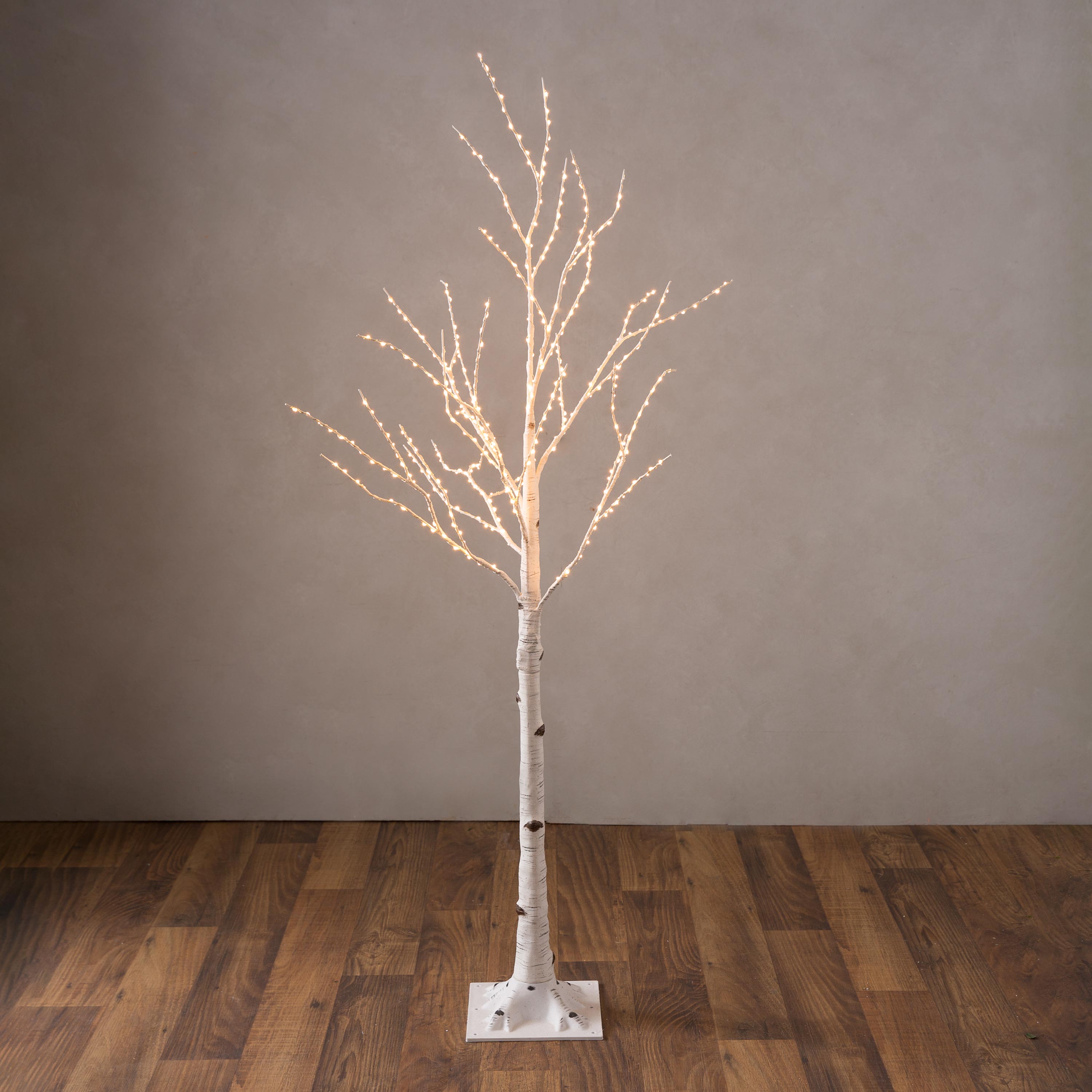 Medium Lighted Birch Tree (white)